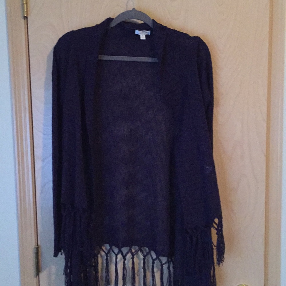 Charming Charlie asymmetrical long sleeve sweater